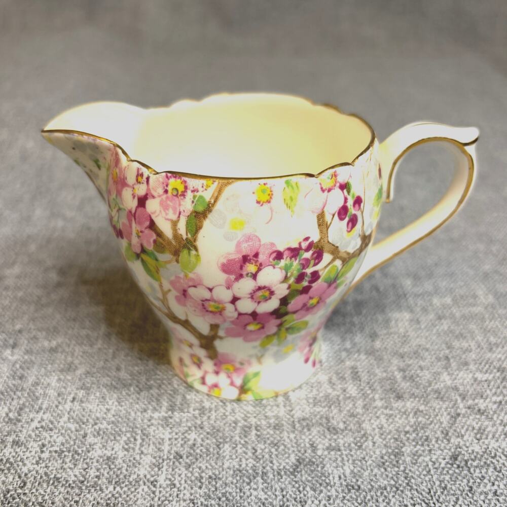 Shelley Maytime Fine Bone China made in England gold gild rim Vintage no. 823343